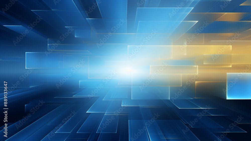 Poster abstract square blue wide screen webpage or business presentation abstract background with copy pace