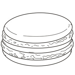 Macaron Black and White Hand Drawn 