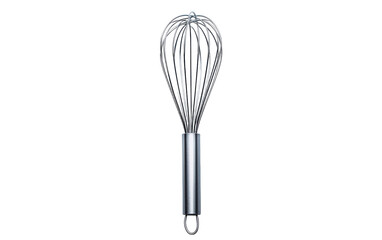 Stainless Steel Whisk Kitchen Utensil Isolated On White Background