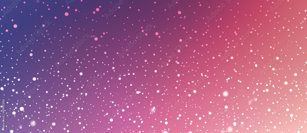 Poster abstract background featuring a gradient of pink and purple with falling snow particles, creating a 