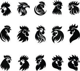 Silhouette Design of Chicken Beak