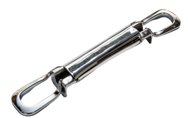 Silver Metal Swivel Snap Hook With Double Loops