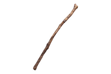 Obraz premium Wooden stick isolated on transparent background