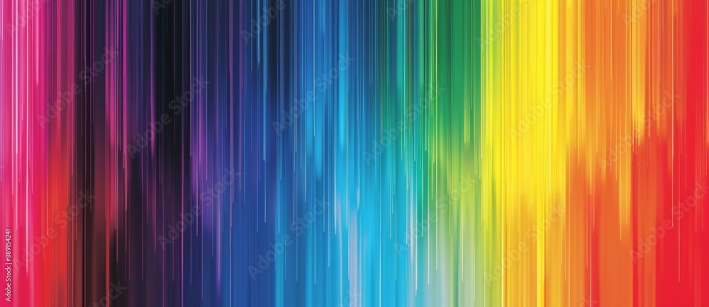 Poster abstract colorful background with vertical lines creating a rainbow gradient, perfect for any design