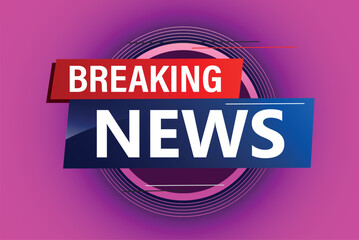 breaking news poster banner graphic design icon logo sign symbol social media website coupon

