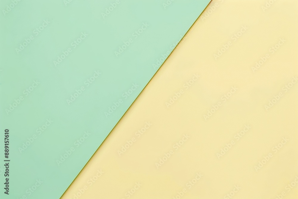 Poster minimal geometric background with yellow and green paper. modern design perfect for creative project