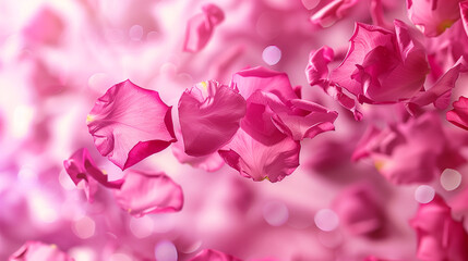 Fototapeta premium pink rose petals background