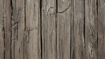 Close-Up of Weathered Wooden Planks with Visible Grain and Cracks