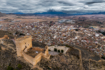 Obraz premium Aerial view of Jumilla, Region of Murcia, Spain