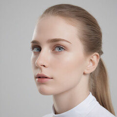 Fototapeta premium Female model, 20 years old, high technology, fashion, glasses from the future 7
