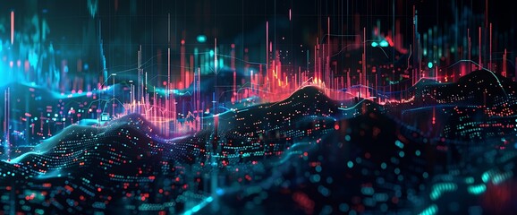 Applying advanced data visualization methods to analyze stock market volatility and risk factors effectively.