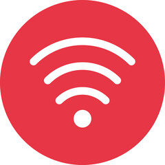 Wifi glyph circle icon