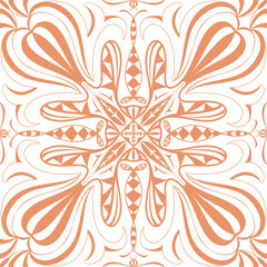 tiles floral design elements. Seamless patterns, seamless borders, circle frame. Beautiful for any plain and chic elegance designs and wallpaper