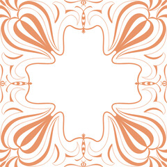 tiles floral design elements. Seamless patterns, seamless borders, circle frame. Beautiful for any plain and chic elegance designs and wallpaper