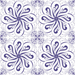 tiles floral design elements. Seamless patterns, seamless borders, circle frame. Beautiful for any plain and chic elegance designs and wallpaper