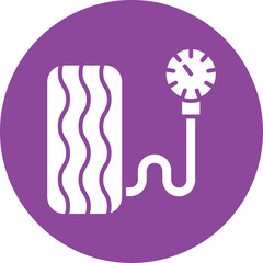 Pressure glyph circle icon