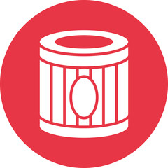Oil Filter glyph circle icon