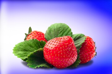 Red tasty fresh ripe sweet strawberries