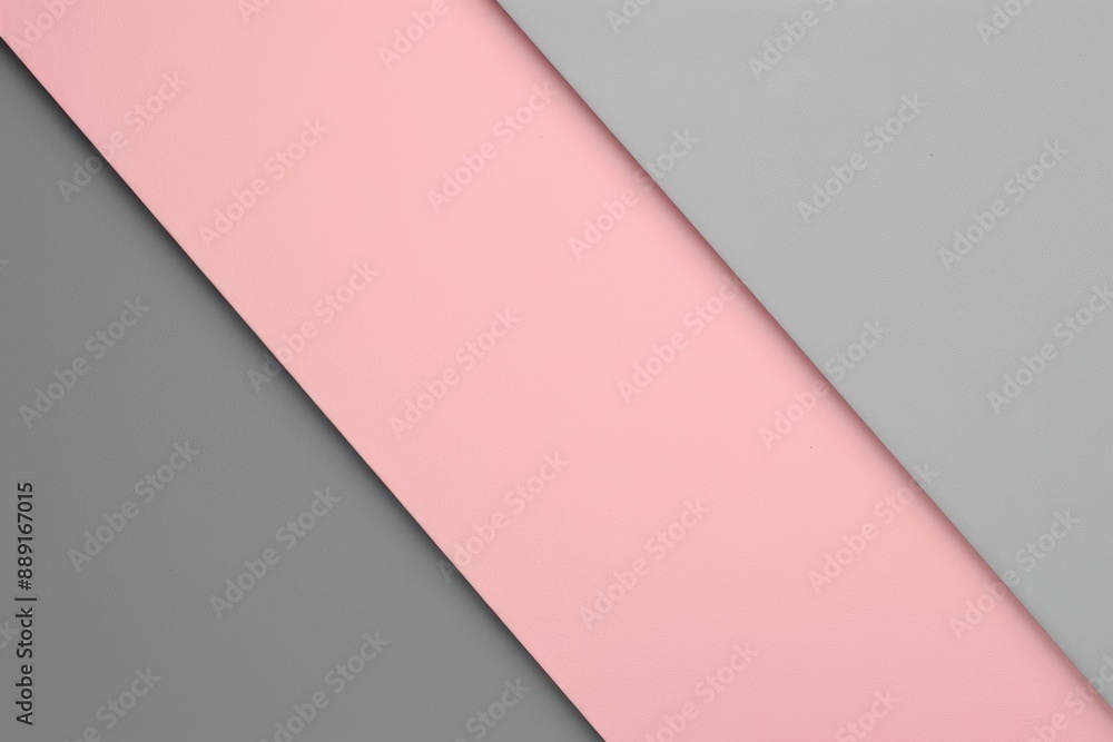 Poster abstract background made with colored paper, creating a diagonal line pattern with pink and grey col
