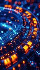 Energetic 3D Neonlit Jingle Tambourine with Vibrant Colors