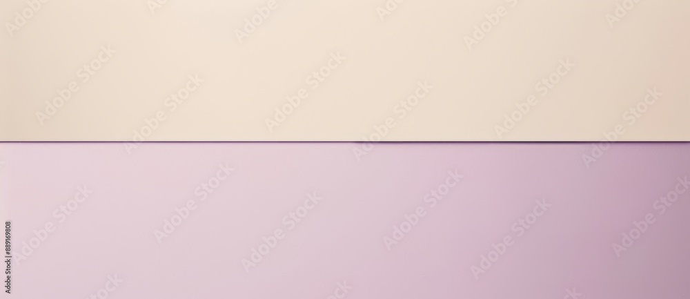 Poster minimalist composition featuring a clean line dividing two solid color blocks, creating a sense of b