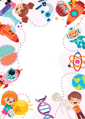 Template Design With Science Elements