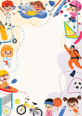 Template Design With Sports Elements