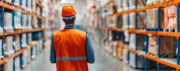 Inventory manager scanning barcodes in a warehouse, inventory management, precise stock tracking systems