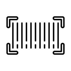 Barcode line icon