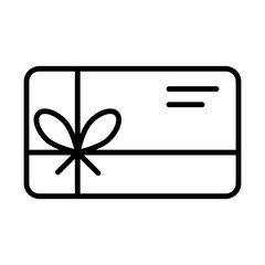 Gift Card line icon