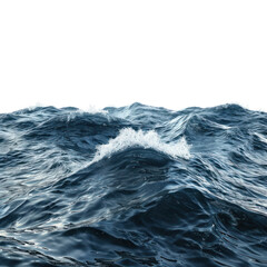 Sea water isolated on transparent background.