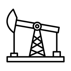 Oil Rig line icon
