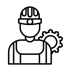 Industrial Engineer line icon