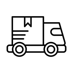 Logistics line icon