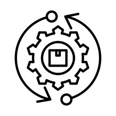 Supply Chain line icon