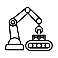 Industrial Automation line icon