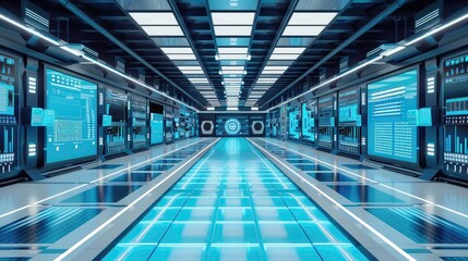 A futuristic assembly line with robotic arms and a conveyor belt, building cars in a modern automated factory setting.