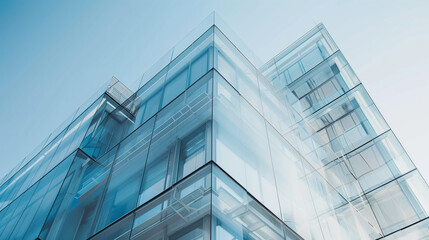 Obraz premium Contemporary glass and steel office building