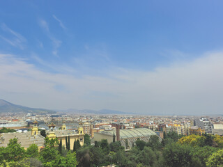 Fototapeta premium view of the city from the high
