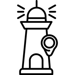 Lighthouse Location Icon