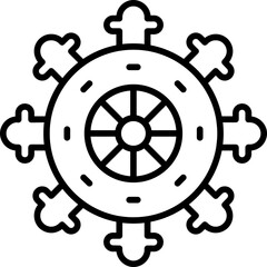 Obraz premium Rudder Icon