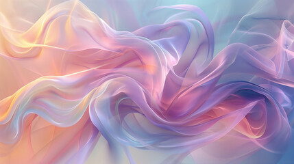 Fototapeta premium 流れるカラフルな布のテクスチャ