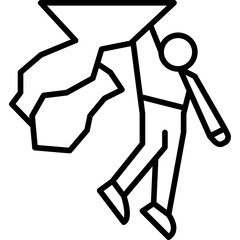 Rock Climbing Icon