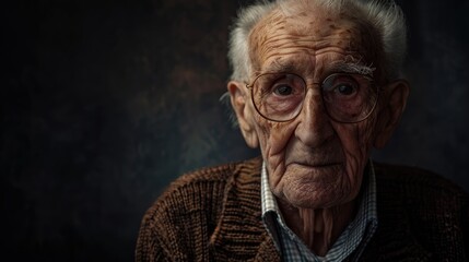 Alphanumeric characters aged 92 on dark background