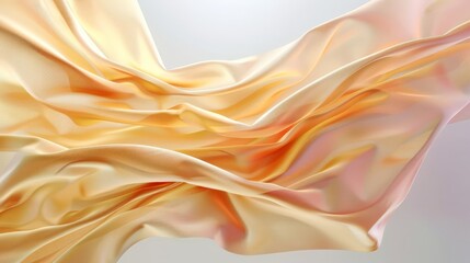 Fototapeta premium The sharp focus and smooth textures of the fabric highlight the intricate details of this mesmerizing artwork.