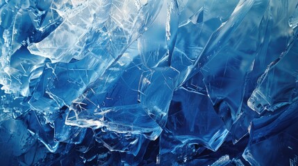 Obraz premium Abstract of Blue Ice