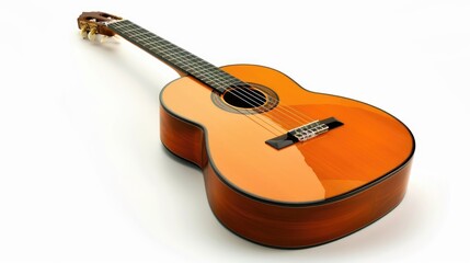 Fototapeta premium Acoustic guitar isolated on white background