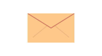 Envelope and mail flat vector illustration.	
