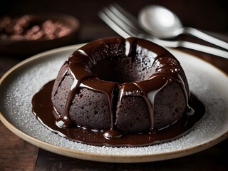 chocolate cake on a plate