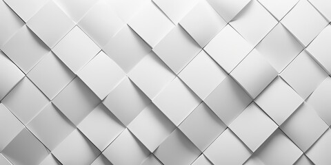 A close-up of a wall composed of small squares of white paper, each with slight imperfections and textures